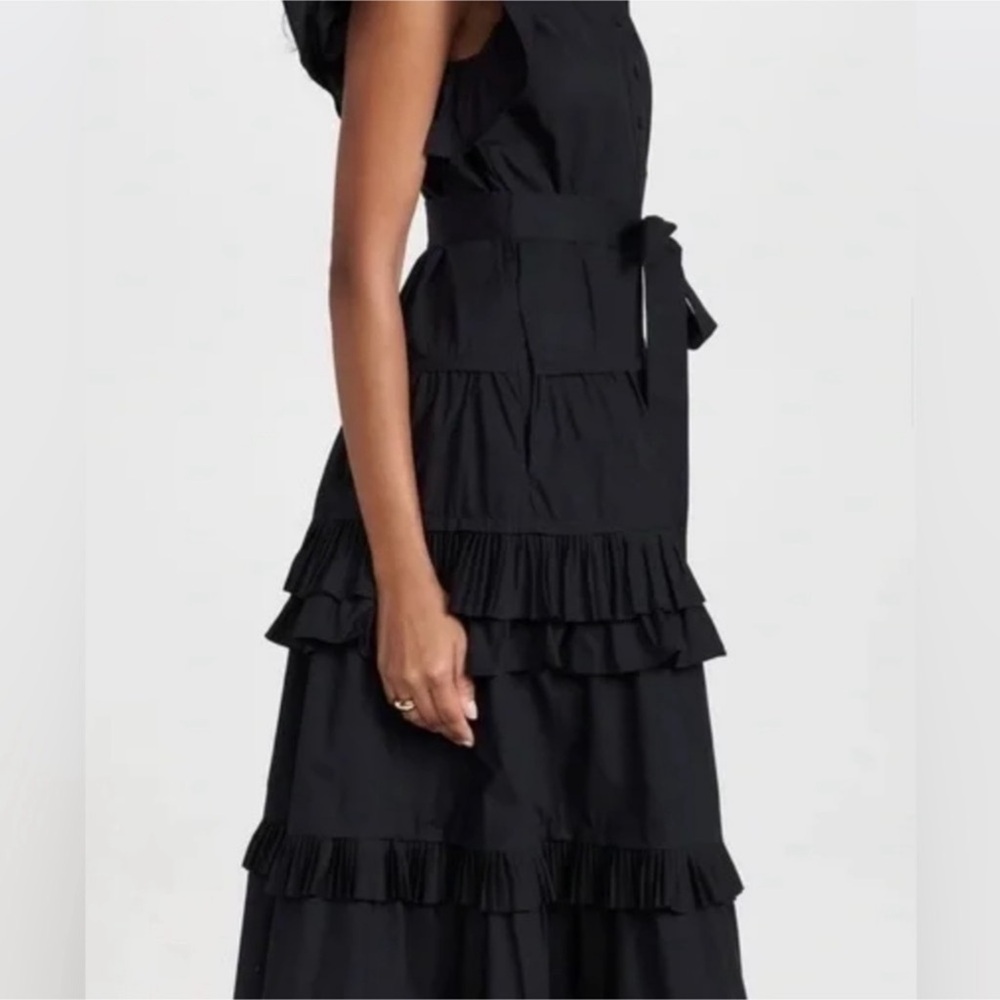 ULLA JOHNSON elsie dress in black Sz 4 - Picture 5 of 5